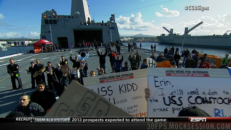 Illustration for article titled "Bring Hockey Back": Your Roundup Of The Best Signs Behind The College Gameday Crew